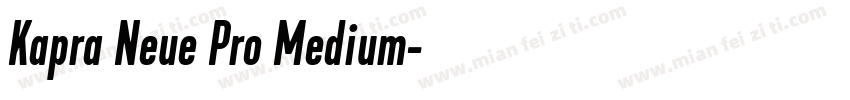 Kapra Neue Pro Medium字体转换